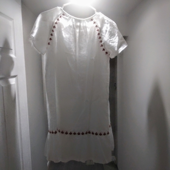 Madewell S Linen Dress with Floral Embroidery - Picture 7 of 7